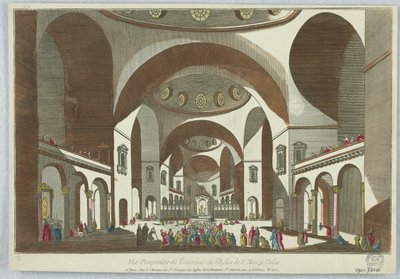 Peep-show, perspektivikus nézet a velencei Szent Márk-templom belsejéből alkotó: Unknown artist