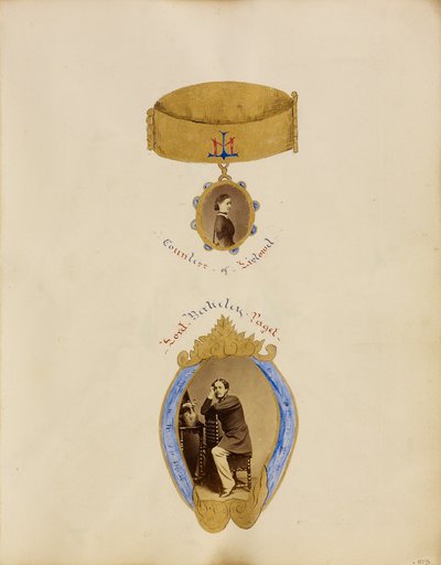 [Fotókollázs Listowel grófnőjének és Lord Berkeley Pagetnek a portréjával] alkotó: Unknown artist
