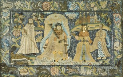 Sába királynőjét Salamon király előtt ábrázoló kép alkotó: Unknown artist