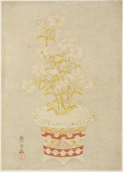 Pinks in a porcelán edényben alkotó: Unknown artist