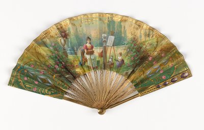 Redőzött ventilátor és tok alkotó: Unknown artist