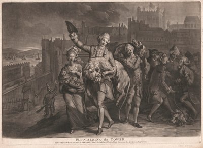 A torony kifosztása alkotó: Unknown artist