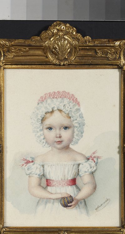 ""Maria Nikolaevna nagyhercegnő (1819-1876) I. Miklós orosz cár lányának portréja" (Maria Nikolaevna orosz nagyhercegnő (1819-1876)) Akvarell az 1820-as évek magángyűjteményéből alkotó: Unknown artist