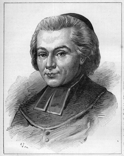 Abbe Fabre vagy Jean-Baptiste (Jean Baptiste) Fabre (1727-1783) francia egyházi és író portréja. Metszet a „” Le Monde Illustré”-ben alkotó: Unknown artist