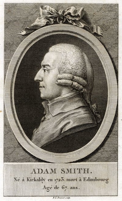 Adam Smith (1723-1790), skót filozófus és közgazdász portréja. alkotó: Unknown artist