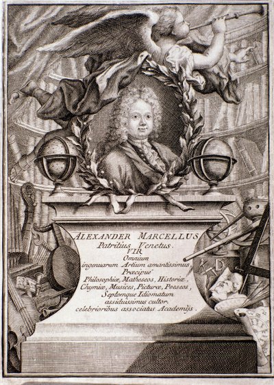 Alessandro Marcello portréja (metszet) alkotó: Unknown artist