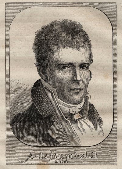 Alexander von Humboldt (1769-1859) portréja – az illusztráció a „18. századi nagy tengerészek” c. alkotó: Unknown artist