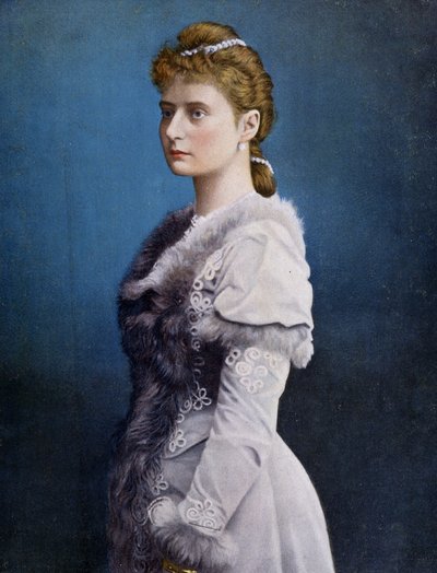 Alexandra Fjodorovna portréja (Hessei Alix és Rajna mellett, Alexandra Fedorovna Romanova, Alexandra Fiodorovna Romanova, Victoria Alix Helene Louise Beatrice Hessen és Rajna, Alix de Hesse-Darmstadt (Hessei Alix, Darmstadt) (1872-1918), Imperres alkotó: Unknown artist