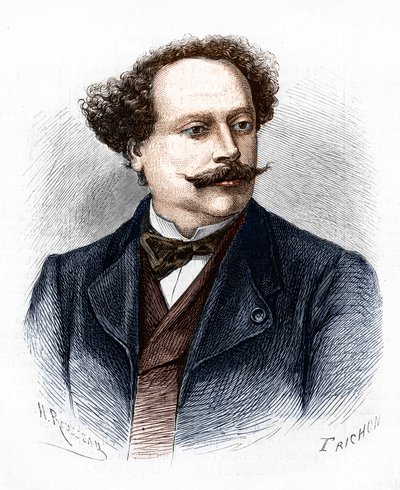 Ifjabb Alexandre Dumas (1824-1895) francia író portréja. alkotó: Unknown artist