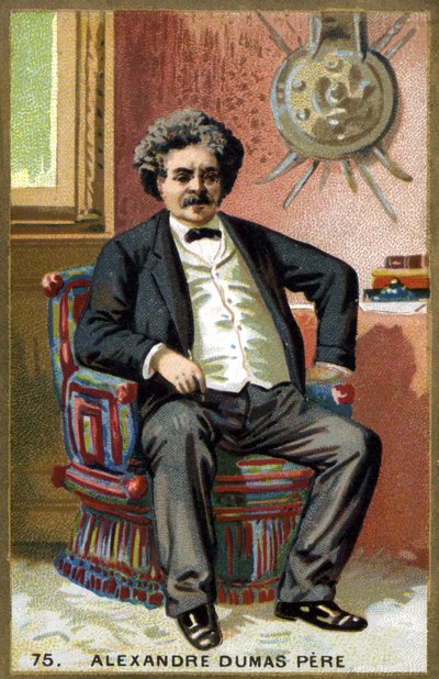 Alexandre Dumas apjának (1802-1870) portréja. A 19. század végének kromolitográfiája. alkotó: Unknown artist