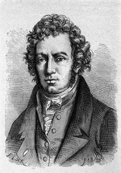 Andre Marie Ampere (1775-1836) francia fizikus portréja. alkotó: Unknown artist
