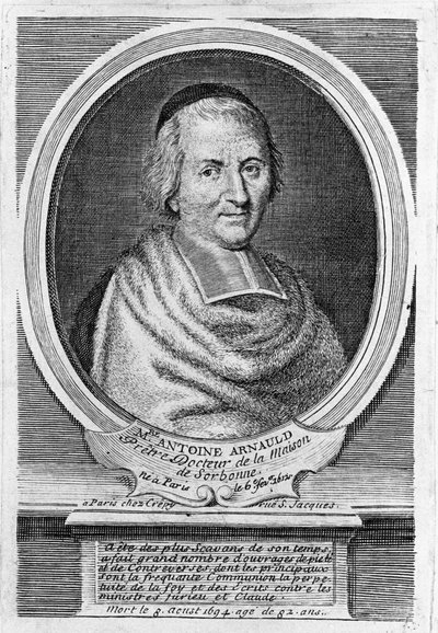 Antoine Arnauld dit le Grand Arnauld (1612-1694), francia pap, teológus, filozófus és matematikus, a janzenisták tagja portréja. alkotó: Unknown artist
