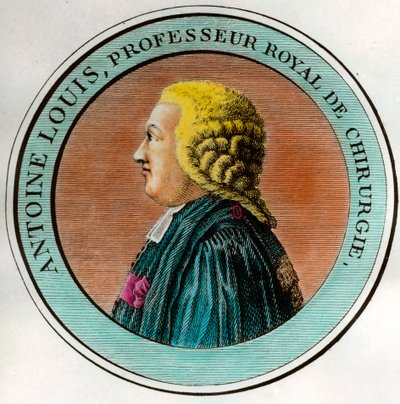 Antoine Louis (1723-1792) királyi sebészprofesszor, a Királyi Sebészeti Akadémia titkárának portréja. Metszet a 18. századi magángyűjteményről alkotó: Unknown artist