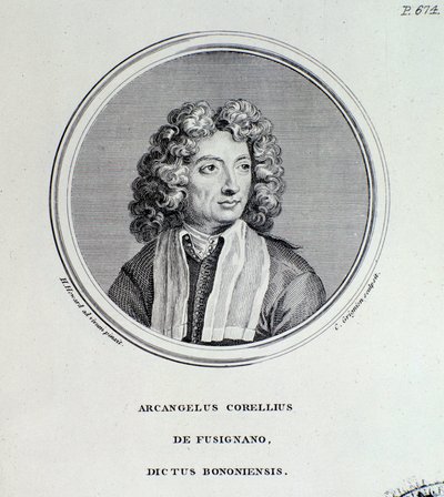 Arcangelo Corelli portréja (metszet) alkotó: Unknown artist