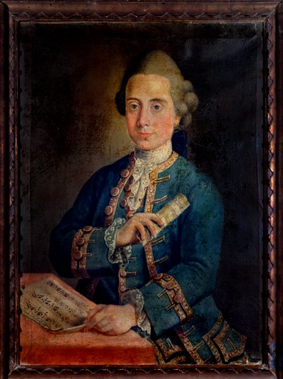 Benedetto Antonio Maria Puccini olasz orgonaművész és zeneszerző portréja (festmény alkotó: Unknown artist
