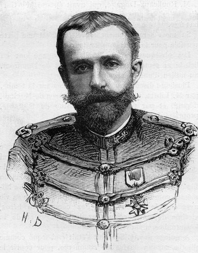 Henry Pleigneur kapitány portréja, aki 1887-ben halt meg egy katabi kenubalesetben. alkotó: Unknown artist