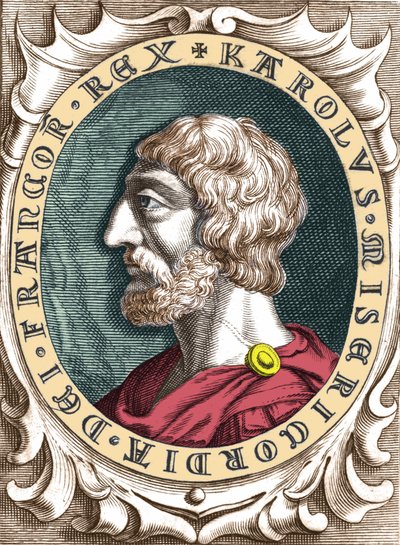 Nagy Károly vagy I. Nagy Károly (742 - 814) frankok királyának portréja. alkotó: Unknown artist