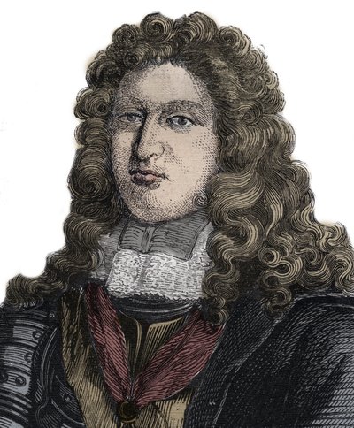 Charles Auguste de La Fare Comte de Laugères (1644-1712) francia költő portréja alkotó: Unknown artist