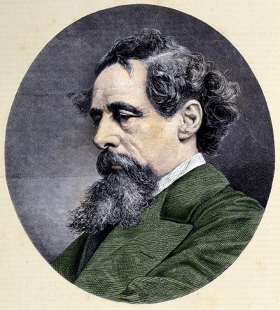 Charles Dickens (1812-1870) angol író portréja. alkotó: Unknown artist