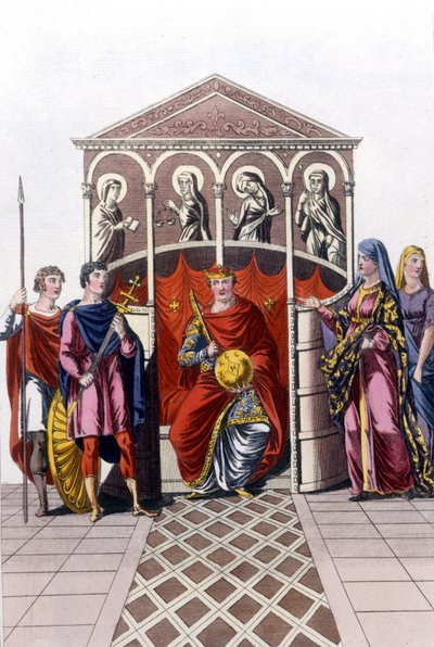 II. Kopasz Károly (823 - 877), francia király portréja alkotó: Unknown artist
