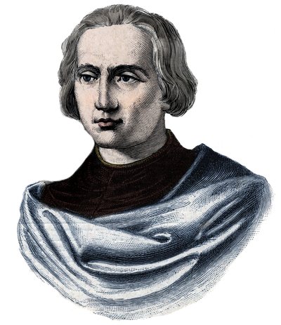 Kolumbusz Kristóf portréja (Kolumbusz Kristóf, Cristoforo Colombo, Cristobal Colon) (1451-1506) Metszet a XIX. alkotó: Unknown artist