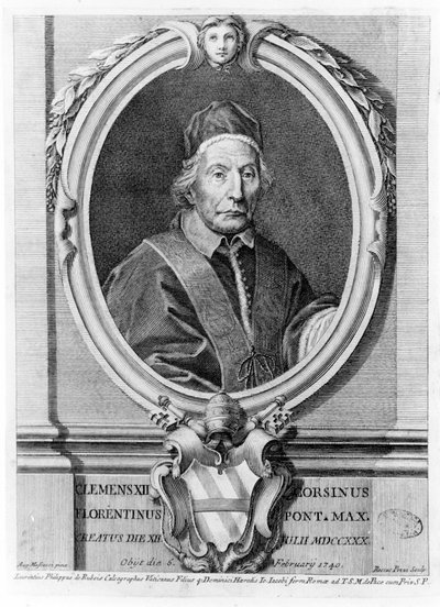 XII. Clément (1652 - 1740) portréja. alkotó: Unknown artist
