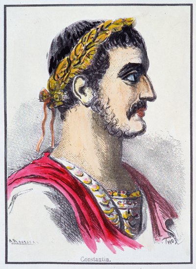 Konstantin római császár portréja alkotó: Unknown artist