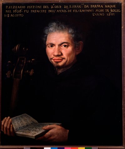 Elzeario Pizzoni (1626-1681) olasz zeneszerző Anonymous festmény portréja. 18. századi Bologna, civico museo musicale alkotó: Unknown artist