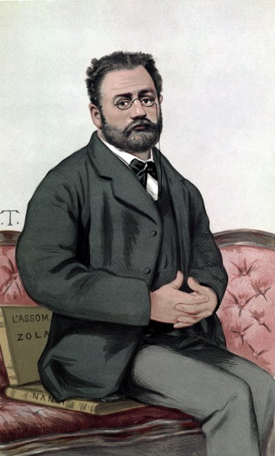 Emile Zola (1840-1902) portréja – az 1880.01.24-i „” Hiúságvásárban”” című filmben. alkotó: Unknown artist