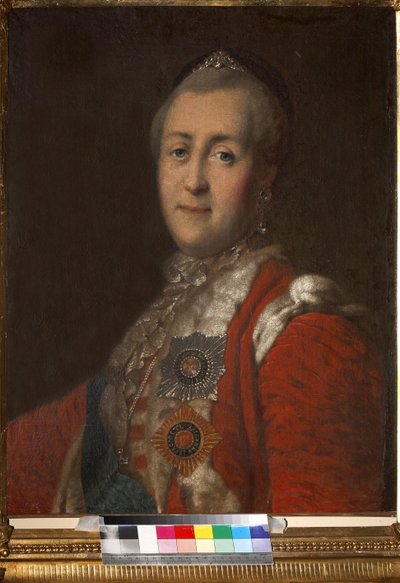 II. Katalin császárné (1729-1796), névtelen portréja. Olaj, vászon, 18. század második fele, State Museum of A.S. Puskin, Moszkva alkotó: Unknown artist