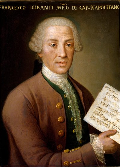 Francesco Durante (1684-1755), orgonaművész és a nápolyi kápolna mestere Anonymous festmény portréja. 18. századi Bologna, Polgári Zenei Bibliográfiai Múzeum alkotó: Unknown artist