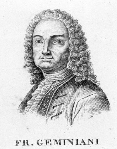 Francesco Saverio Geminiani portréja olasz zenész (Lucca alkotó: Unknown artist