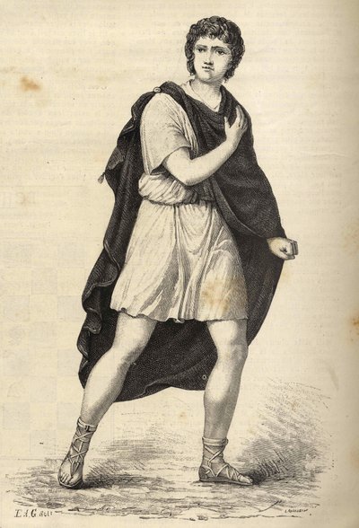 Francois-Joseph (Francois Joseph) Talma (1763-1826) francia színész portréja. századi metszet. alkotó: Unknown artist