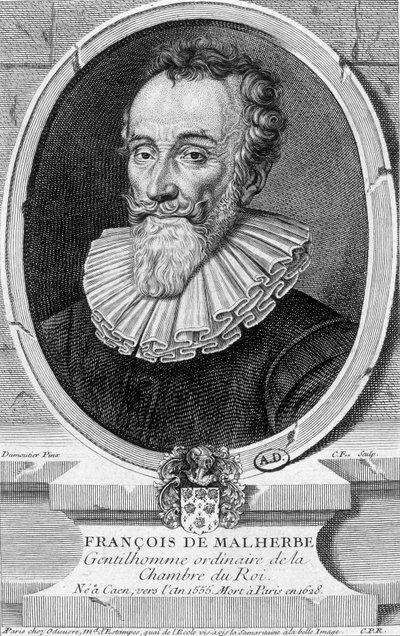 François Malherbe francia költő (1555-1628) portréja - metszet alkotó: Unknown artist