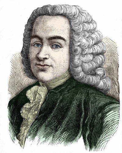 François Quesnay (1694-1774) francia orvos és közgazdász portréja. alkotó: Unknown artist