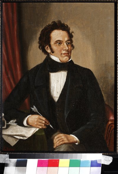 Franz Schubert portréja (olaj, vászon) alkotó: Unknown artist