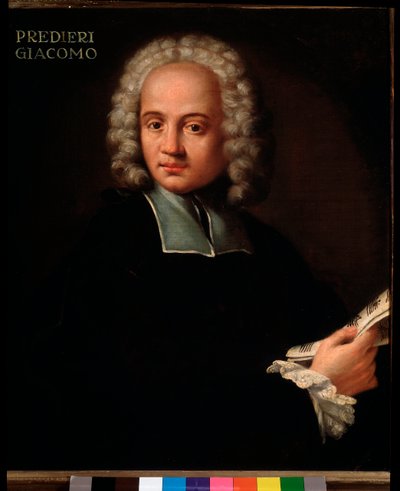 Giacomo Predieri (1655-1743 / 53) olasz orgonista és kornetművész Anonymous festmény portréja. 1700 körül. Bologna, Polgári Múzeum Múzeum alkotó: Unknown artist