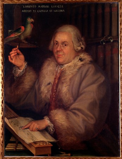 Giovanni Lorenzo Mariani olasz zeneszerző portréja (festmény alkotó: Unknown artist