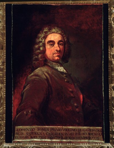Giovanni Lorenzo Somis portréja (festmény alkotó: Unknown artist