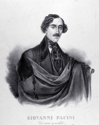 Giovanni Pacini olasz zeneszerző (1796-1867) portréja. alkotó: Unknown artist