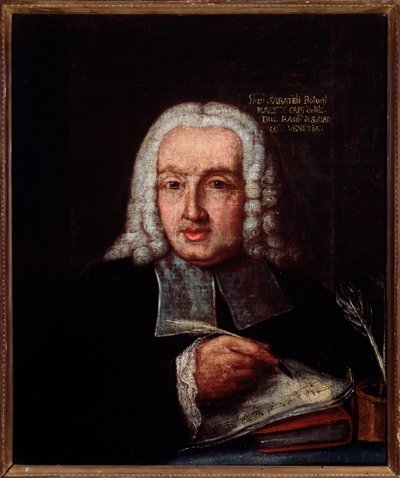Giuseppe Giacomo Saratelli (1714-1762) olasz zeneszerző és orgonista Anonymous festmény portréja. 18. század. Bologna, Polgári Múzeum Múzeum alkotó: Unknown artist