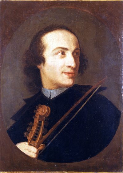 Giuseppe Tartini (1692-1770) olasz hegedűművész és zeneszerző portréja. Vármúzeum. Milánó alkotó: Unknown artist