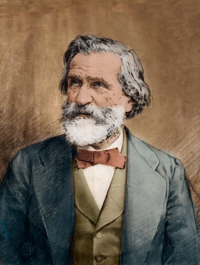 Giuseppe Verdi portréja – Giuseppe Verdi (1813-1901) olasz zeneszerző portréja 1887 körül alkotó: Unknown artist