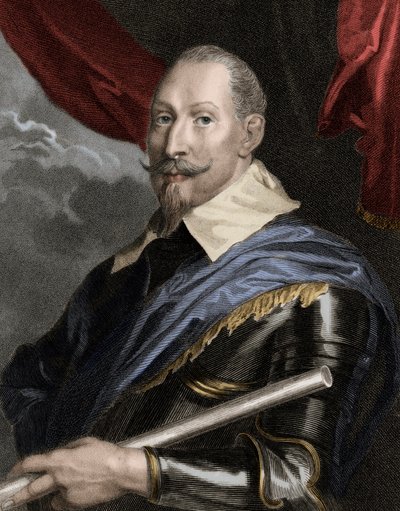 Gustave Adolphe (Gustave Adolphe) (1594-1632), svéd király portréja - II. Gustavus Adolphus 1594-1632, svéd király 1611-1632 - metszet - XIX. alkotó: Unknown artist