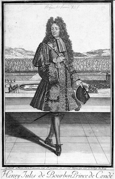 Henri Jules de Bourbon, Conde hercegének (Henri-Jules de Bourbon-Conde) portréja (1643-1709). alkotó: Unknown artist
