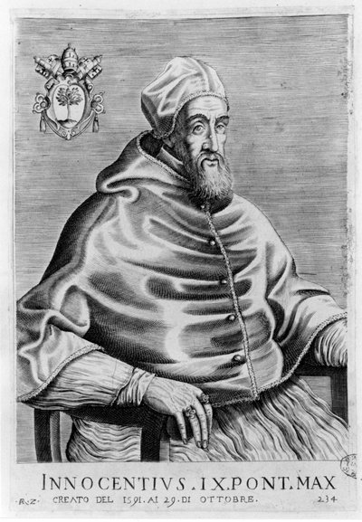 IX. Innocentus portréja (1519 - 1591). alkotó: Unknown artist