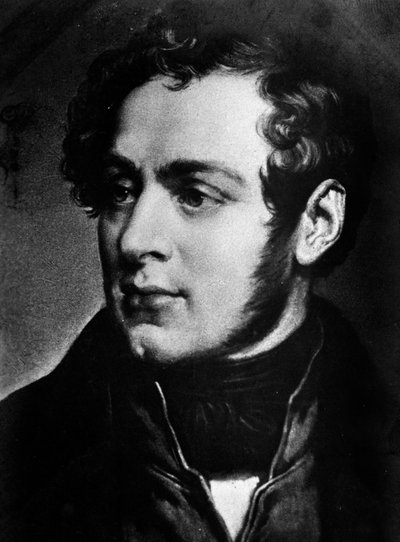 Vincenzo Bellini (1801-1835) olasz zeneszerző portréja, 19. századi Milánó, Verdi konzervatórium alkotó: Unknown artist