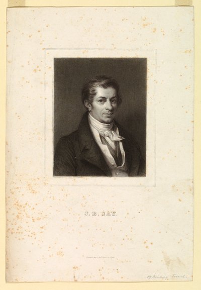 J.B. Say portréja alkotó: Unknown artist