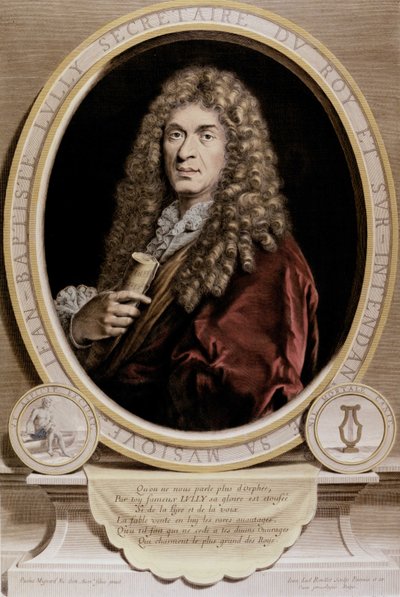 Jean Baptiste Lully (1632-1687) portréja. alkotó: Unknown artist