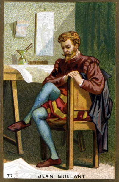 Jean Bullant (1520-1578) francia építész, tervező és teoretikus portréja. századi kromolitográfiája. alkotó: Unknown artist